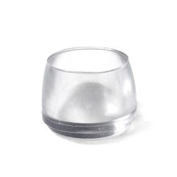 Széklábpapucs műanyag 18mm áttetsző (8 db) (14A)