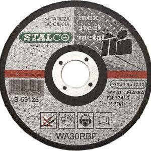 Vágókorong INOX-fém, 115X1mm, STALCO PREMIUM