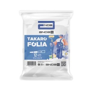 Takarófólia vékony 4x5 m (20m2) 5mikron 100gr Anda