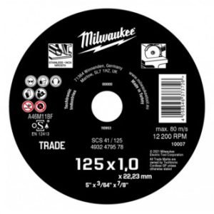 Vágókorong fém 125x1mm ECO SCS 41 MILWAUKEE