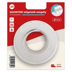Szaniter szigetelő szegély öntapadós fehér 240x4cm
