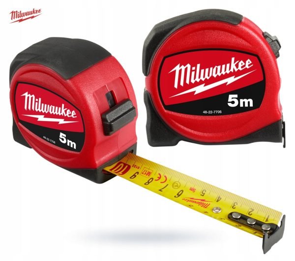 Mérőszalag 5m x 19mm metrikus SLIMLINE MILWAUKEE