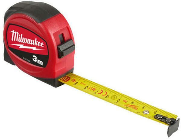 Mérőszalag 3m x 16mm metrikus SLIMLINE MILWAUKEE