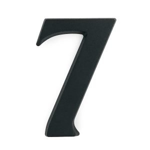 SB alumínium házszám 7 matt fekete 10cm