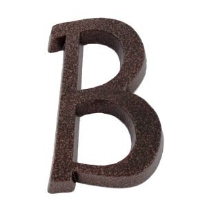 SB alumínium házszám "B" betű barna 11cm