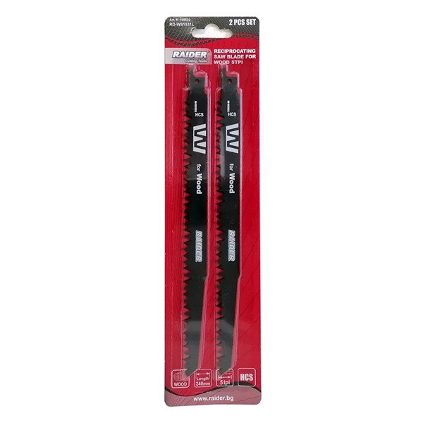 Orrfűrészlap fához és fémhez 225 mm / 0,9 mm bi-metal (2 db) Raider