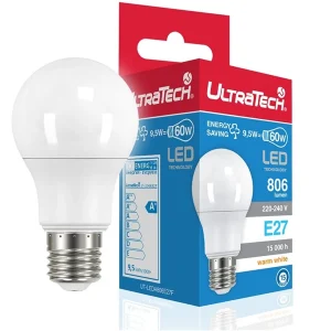 Izzó-LED E27/8,5W(60W)/806lm 3000K ULTRATECH LED