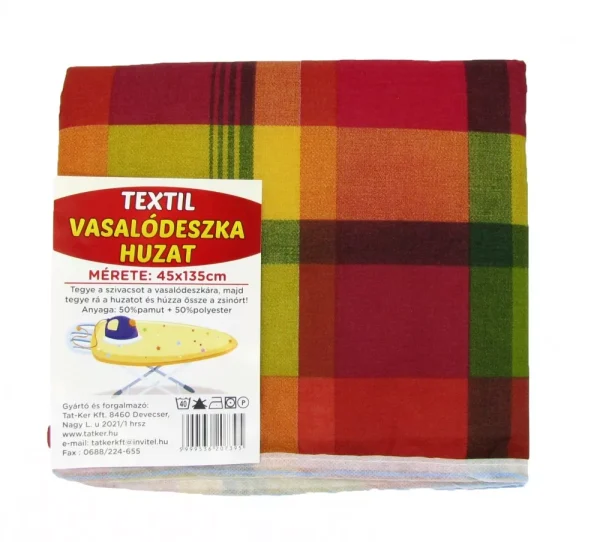 Vasalódeszka huzat textil 45x120cm