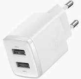 USB töltő adapter Usams t24 töltőfej 2xusb 2.1a fehér us cc090