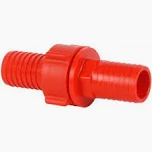 Tömlőösszekötő 1/2'-1/2'-1/2' (piros, bilincses)
