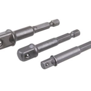Dugókulcs adapter készlet 3 részes 1/4' HEX 1/4'-3/8'-1/2' négyszög CrV