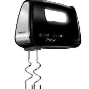Kézimixer - Habverő, Dagasztószár, 750 W, Fekete