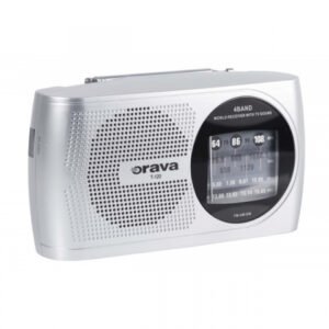 Rádió AM/FM/SW 230V/2xR20 elem ezüst