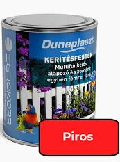 Dunaplaszt Kerítésfesték 820 piros 0,75 L
