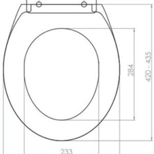 WC ÜLŐKE SMART FEHÉR, FÉKES 1180 GR.