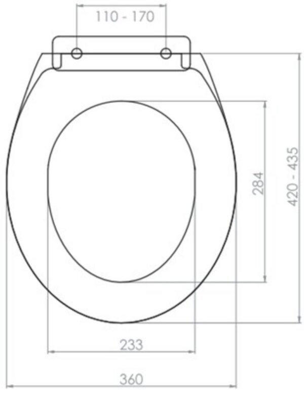 WC ÜLŐKE SMART FEHÉR, FÉKES 1180 GR.