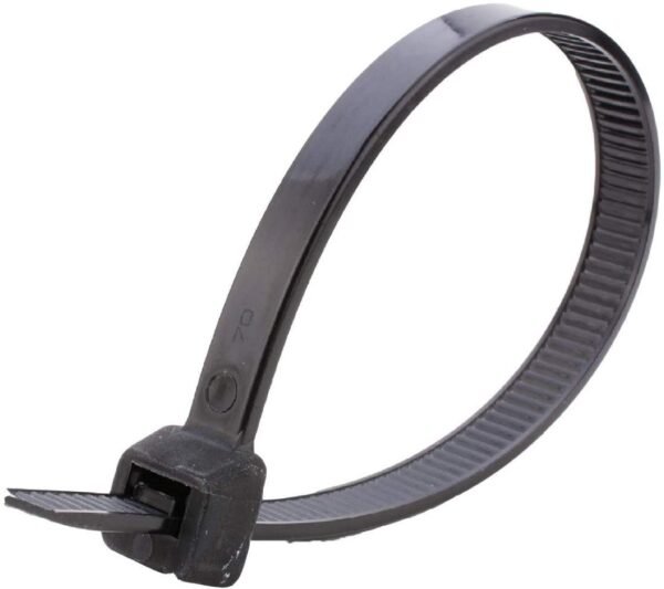 Kábelkötegelő fekete 3,5x150mm gyorskötöző