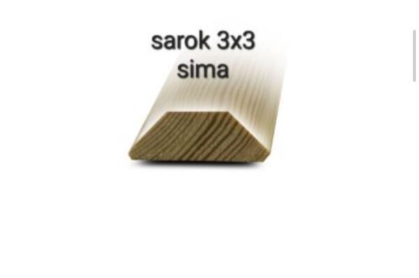 Léc sarok nagy sima 3x3cm 1M