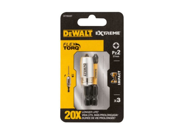 Dewalt extreme impact bithegy+tartó pz2x50mm (2db) dt70535-qz