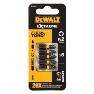 Dewalt extreme impact bithegy pz2x25mm (5db)) dt7387t-qz