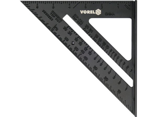 Vorel talpas derékszög vonalzó 250x180mm alu