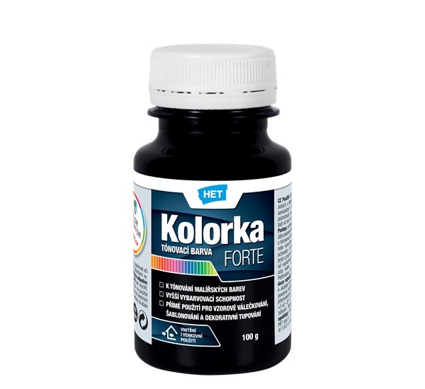 Het Kolorka Forte diszperziós színezőpaszta Fekete 0196 100 gr.
