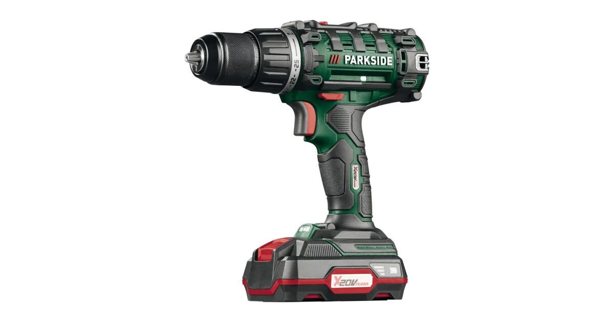 PARKSIDE® Kétsebességes Akkus Csavarbehajtó, Fúrógép, Akkumulátorral és töltővel (PABS 20-Li G8)