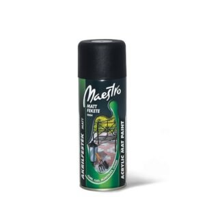 Festék spray matt fekete RAL9004 400ml MAESTRO