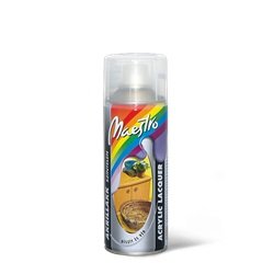 Festék spray színtelen fényes akrillakk RAL1301 400ml MAESTRO